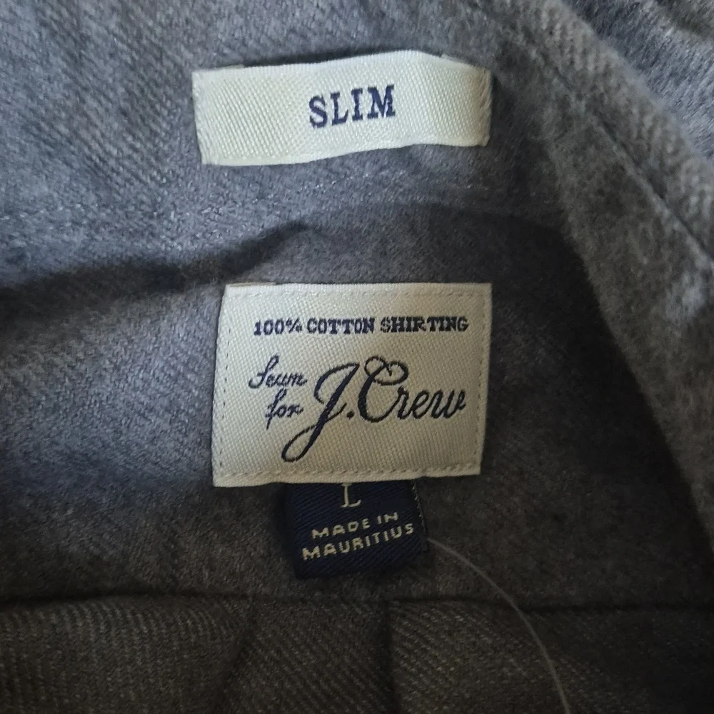 J Crew Cotton Elbow Patch Button Down Large Nwt